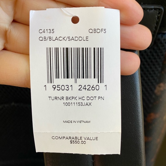 Coach Turner Backpack With Horse And Carriage Dot Print - Picture 4 of 12